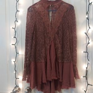 FREE PEOPLE Mauve Blouse